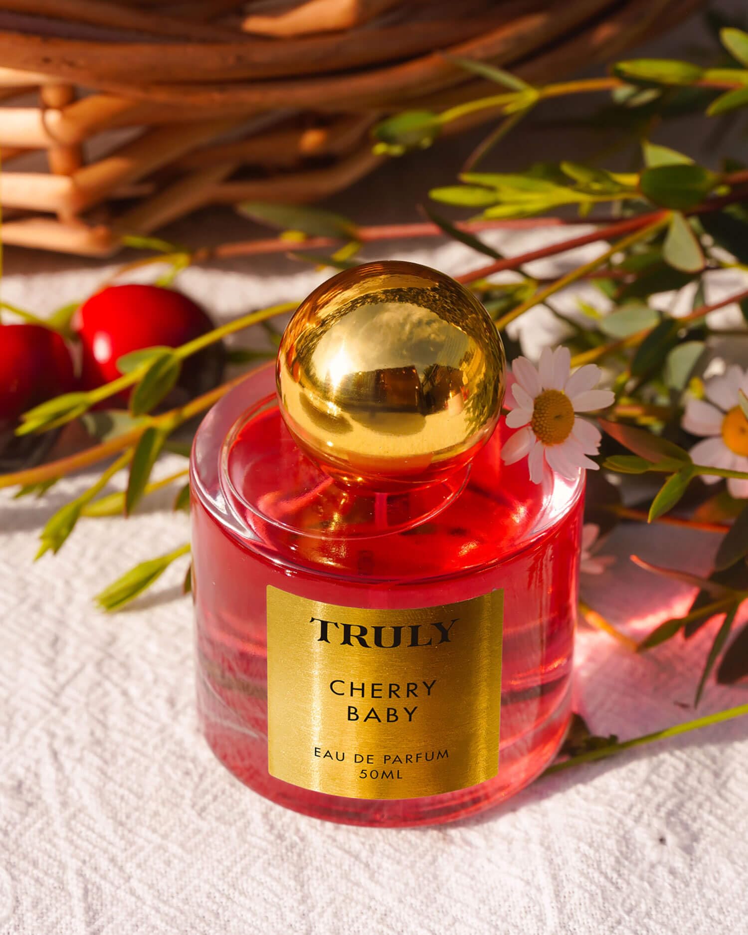 Truly Cherry Baby Eau de Parfum | Long-Lasting Black Cherry, Jasmine & Tonka Bean