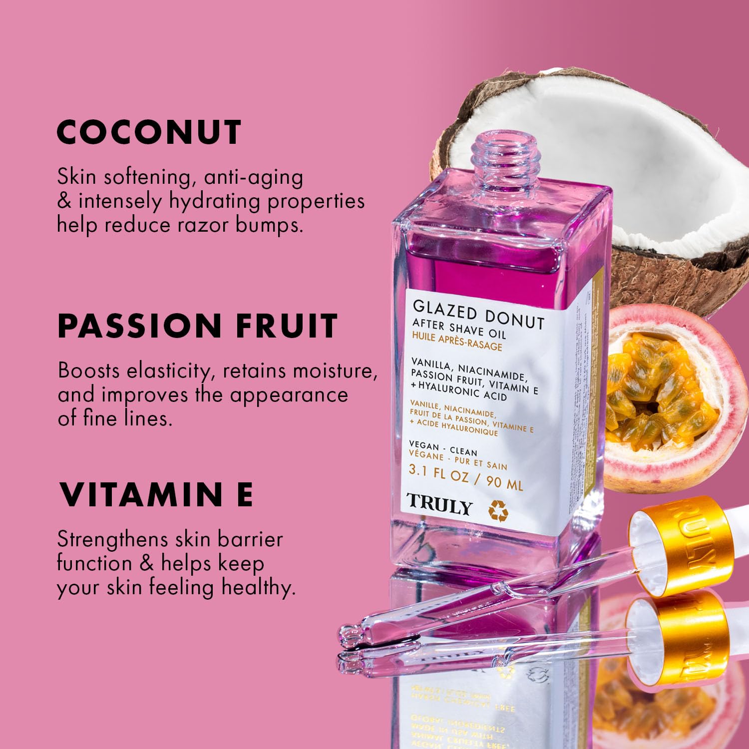 Truly Glazed Donut After Shave Oil Jumbo – Cooling Hydration for Daily Shaving