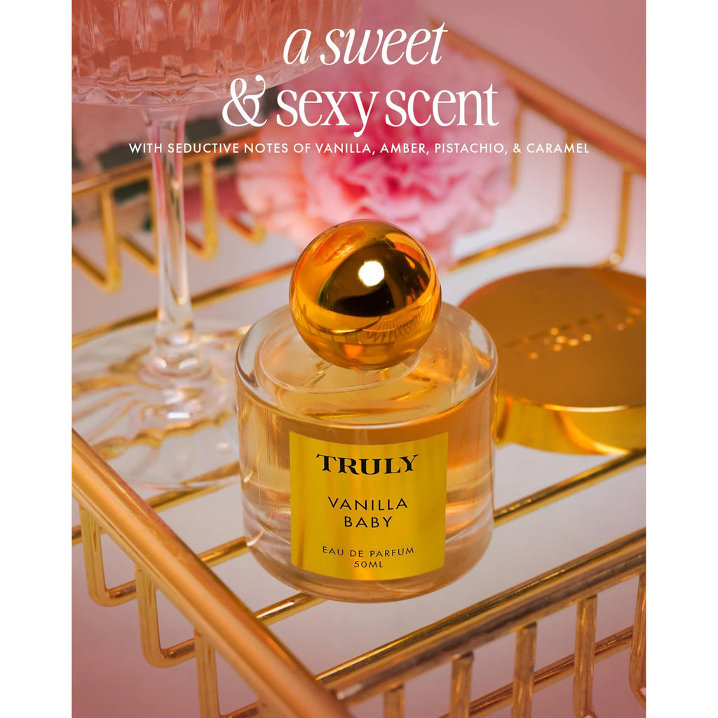 Truly Beauty Vanilla Baby EDP | Long-Lasting Vanilla with Amber, Pistachio & Caramel