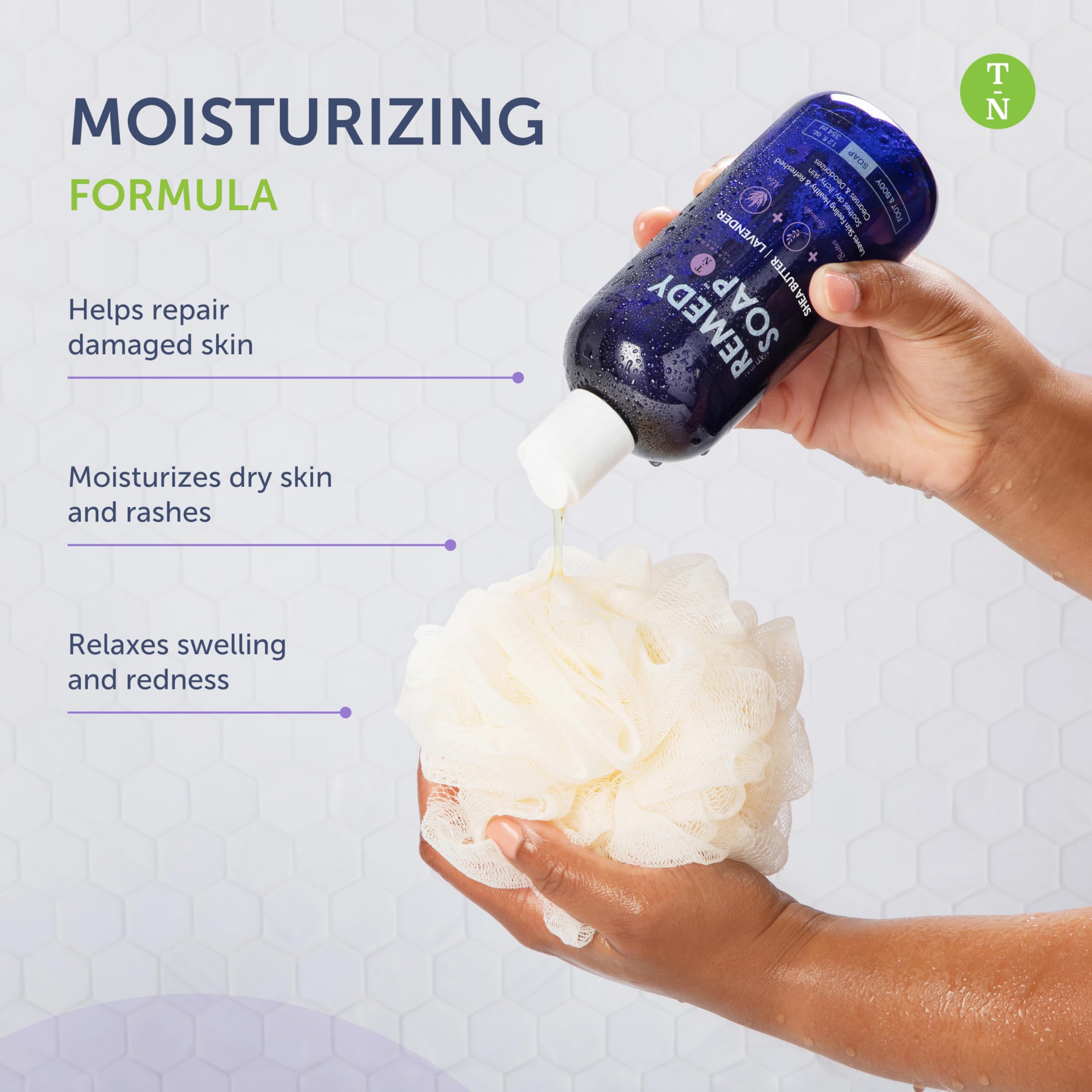 Truremedy Naturals Lavender Shea Butter Body Wash for Women – Hydrating Aloe Lavender Formula, 12oz