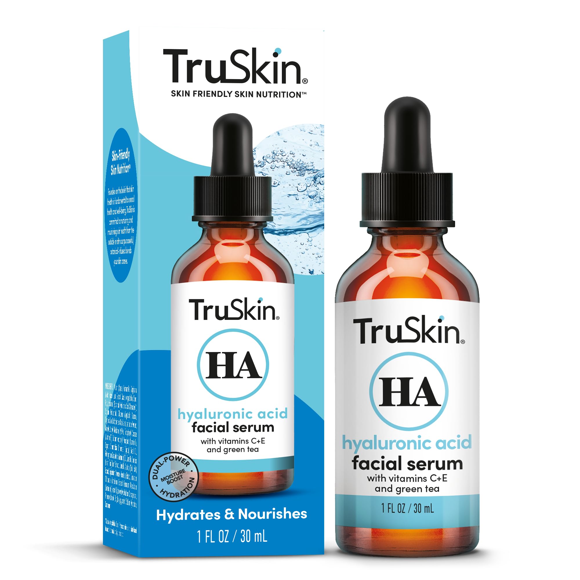 TruSkin Hyaluronic Acid Serum for Face – Ultra-Hydrating Plumping Serum | 1 Fl Oz