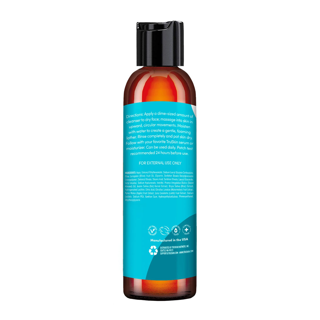 TruSkin Soothing Cleansing Milk – Gentle Makeup Remover for Sensitive Skin | Hydrating Oat & Rice Milk, Hyaluronic Acid