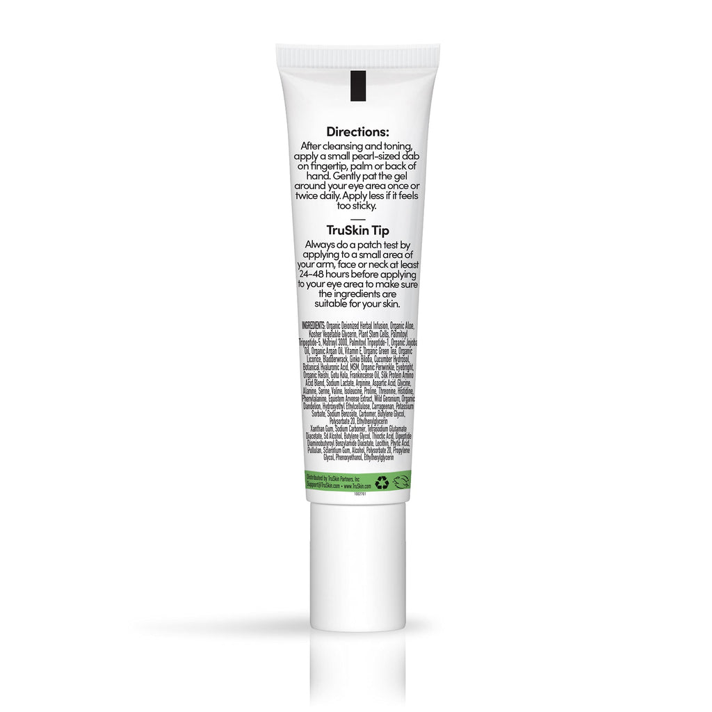 TruSkin Peptide Eye Gel - Hydrating Under-Eye Care with Peptides, Hyaluronic Acid & Plant Stem Cells