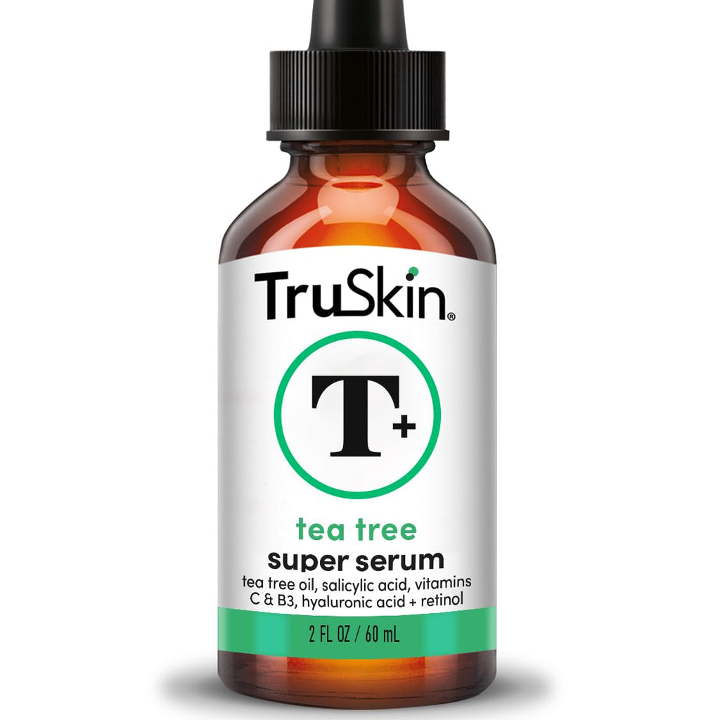 TruSkin Tea Tree Oil Acne Serum – Salicylic Acid, Niacinamide, Vitamin C & Retinol | 2 oz
