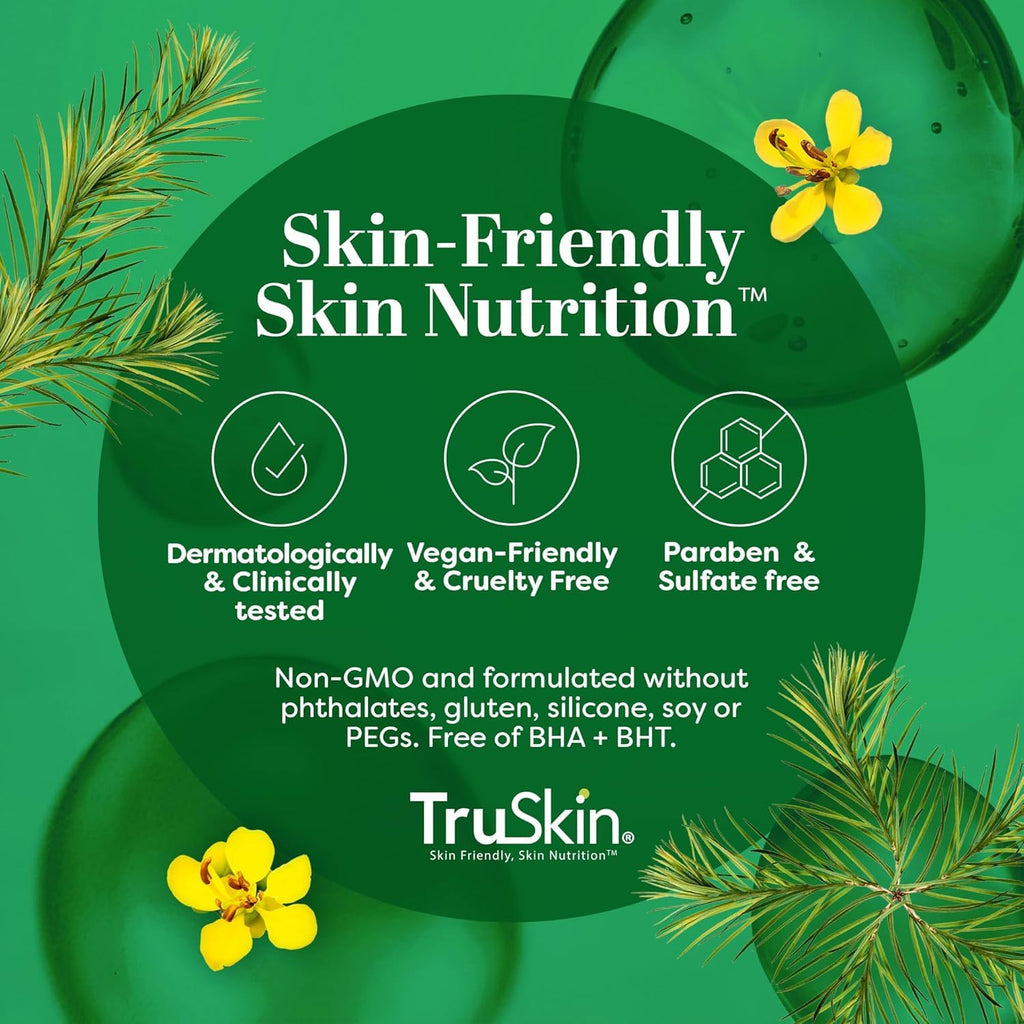 TruSkin Tea Tree Oil Acne Serum – Salicylic Acid, Niacinamide, Vitamin C & Retinol | 2 oz