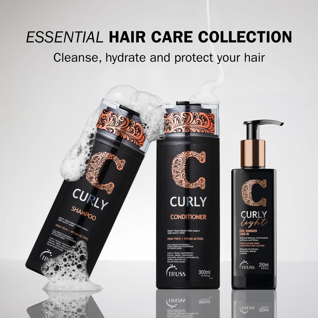TRUSS Curly Hair Conditioner – Lightweight Smoothing for Defined, Frizz-Controlled Curls (10.14 oz)