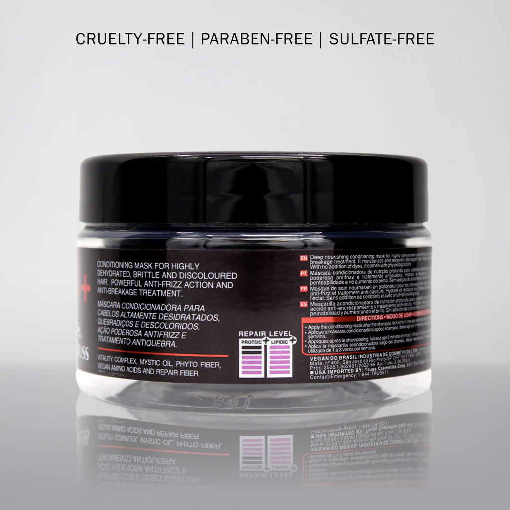 TRUSS Deluxe Prime + Mask | Deep Conditioning Hair Mask for Damaged Hair – Frizz Control & Breakage Defense