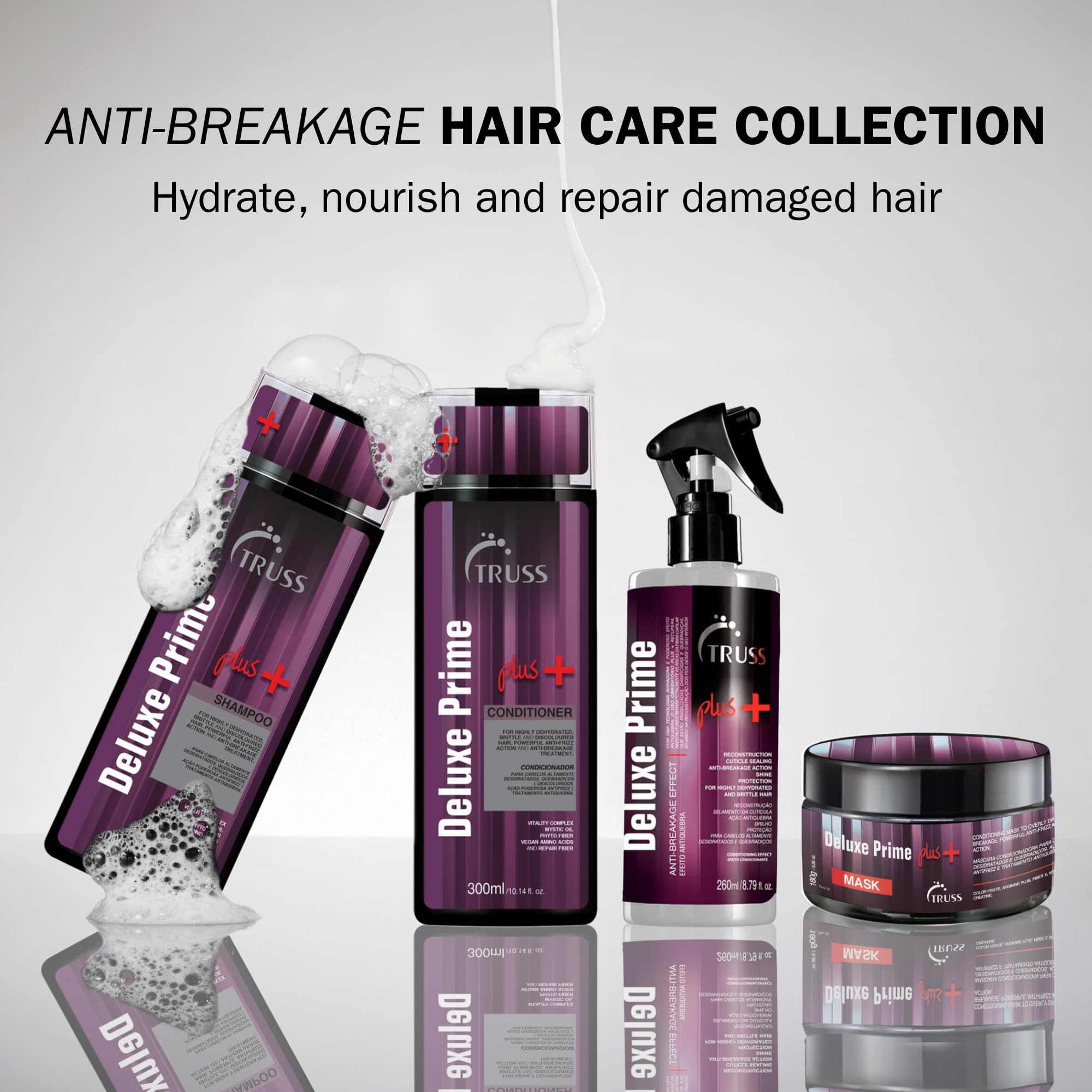 TRUSS Deluxe Prime + Mask | Deep Conditioning Hair Mask for Damaged Hair – Frizz Control & Breakage Defense