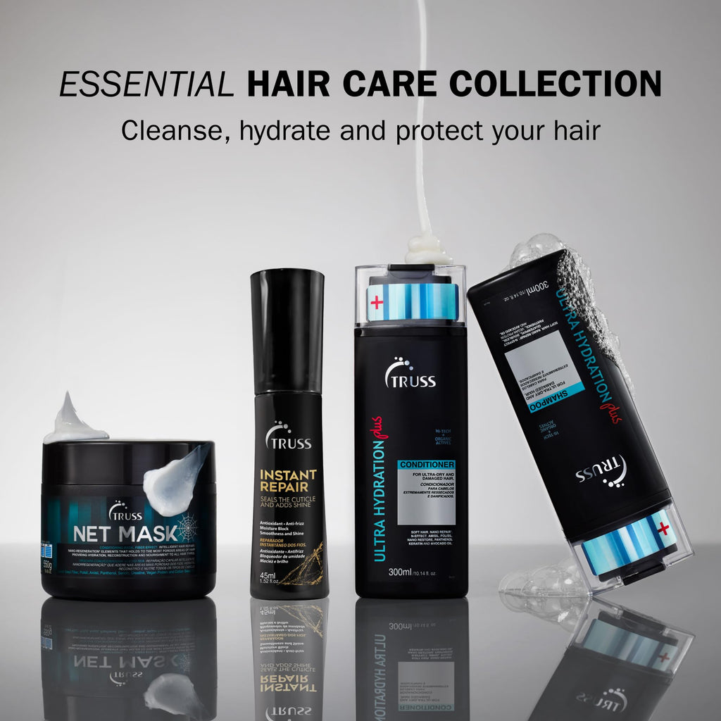 TRUSS Instant Repair Hair Serum – Leave-In Split End Sealer, Humidity Blocker & Thermal Protection