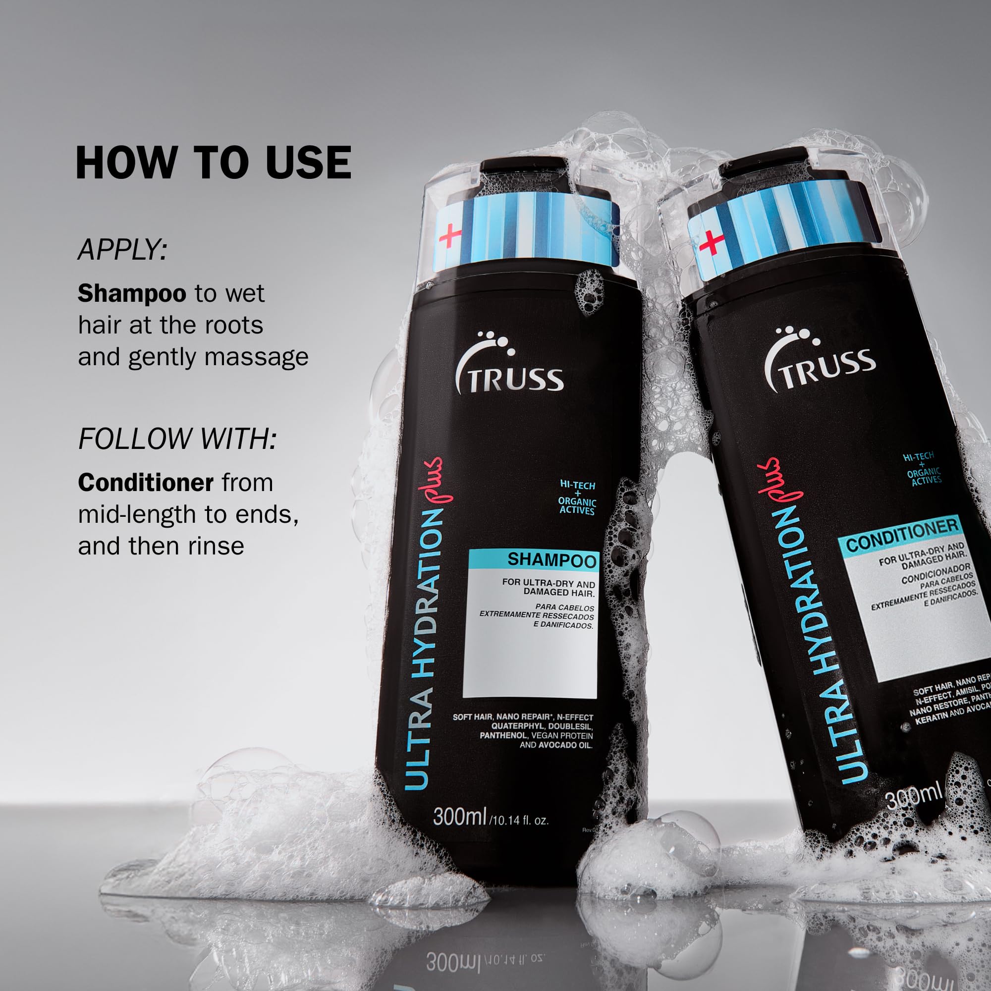 TRUSS Ultra Hydration Plus Hair Conditioner – Deep Moisture & Color Protection (10.14 oz)