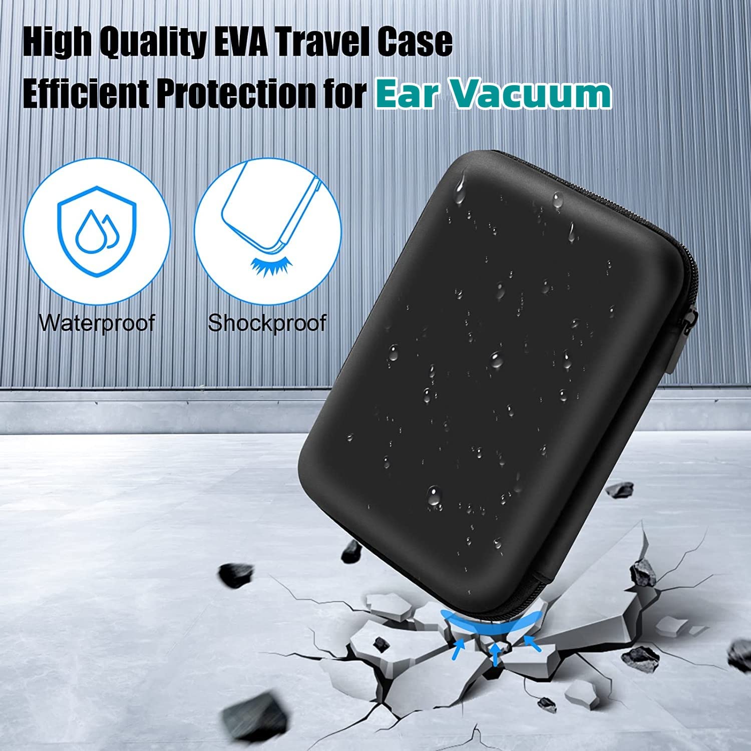TRUSTV Ear Wax Vacuum Remover — 6-Level Suction, USB Rechargeable Ear Wax Removal Kit with Carrying Case