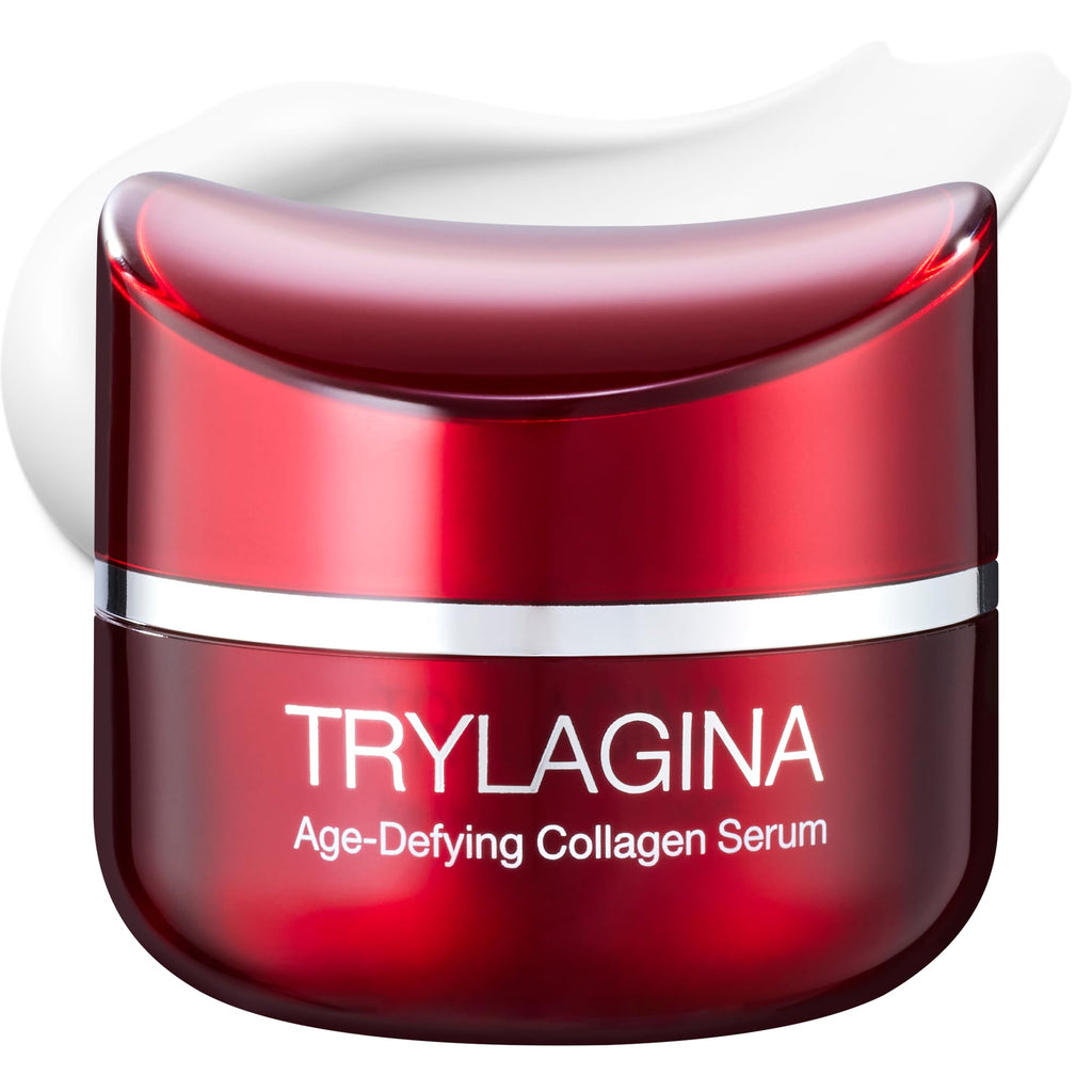 Trylagina 12X Age-Defying Collagen Serum — Anti-Aging Night Cream for Women, Hydration & Brightening (1.05 oz)