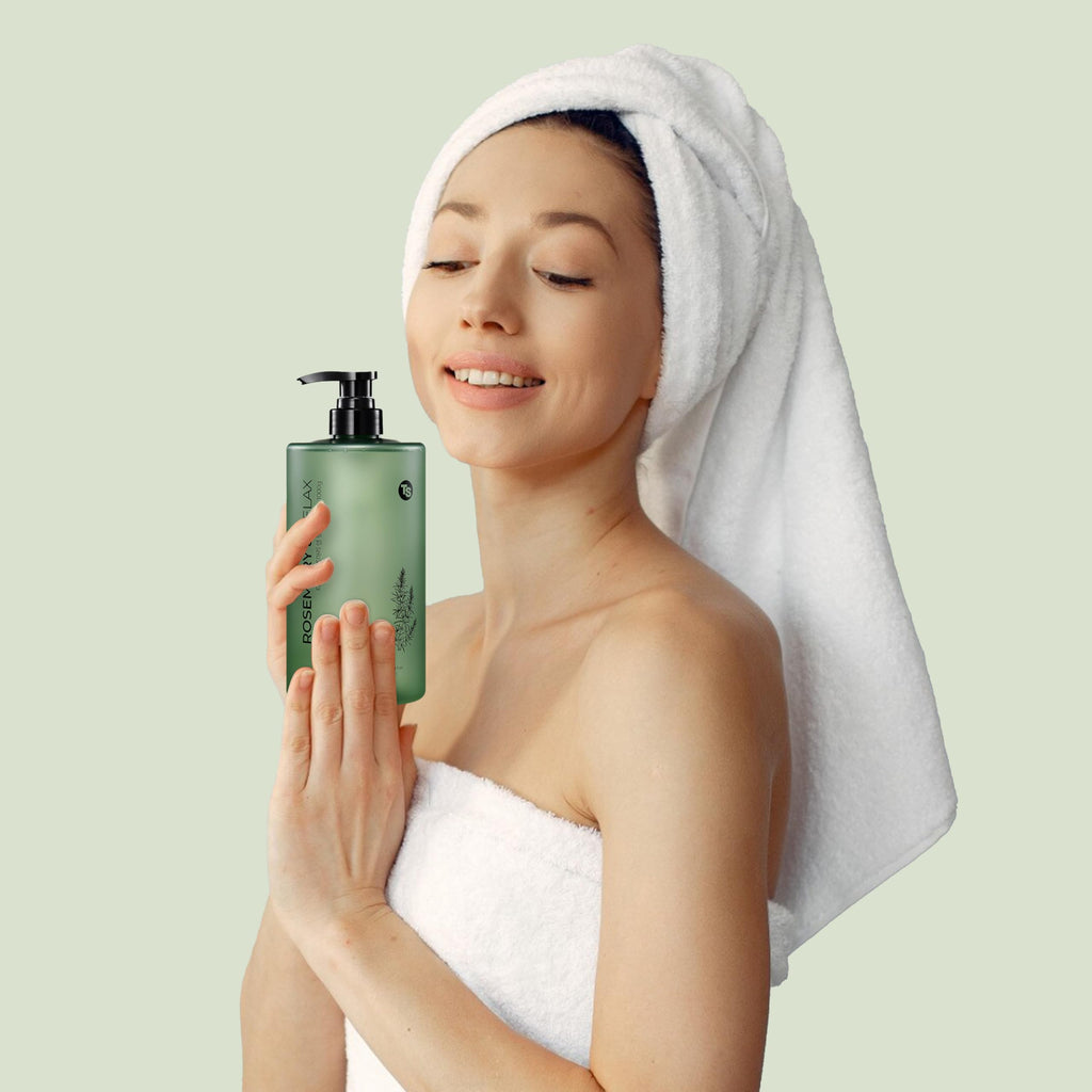 TS Rosemary & Relax Shampoo (1000g) – Hydrating & Calming, Sulfate-Free