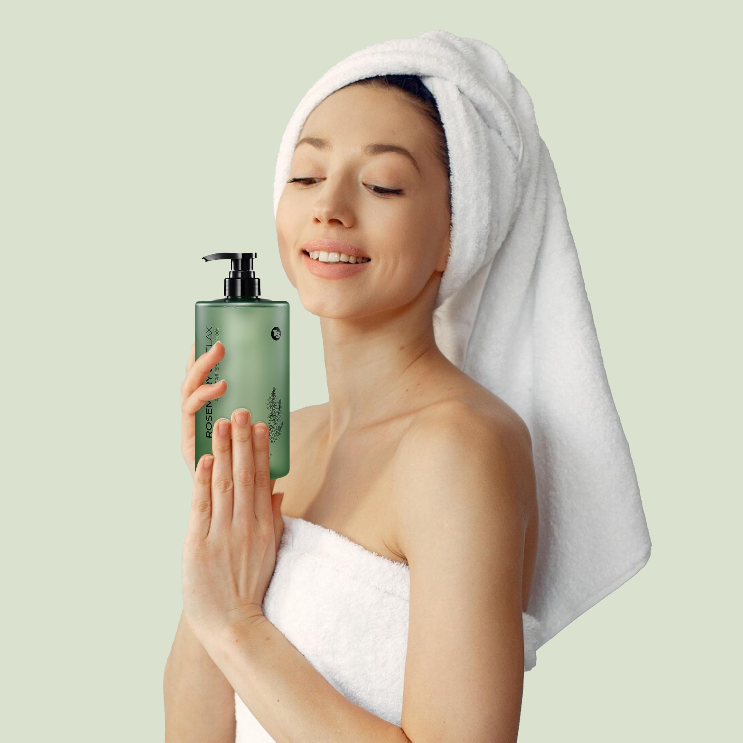 TS Rosemary & Relax Shampoo (1000g) – Hydrating & Calming, Sulfate-Free