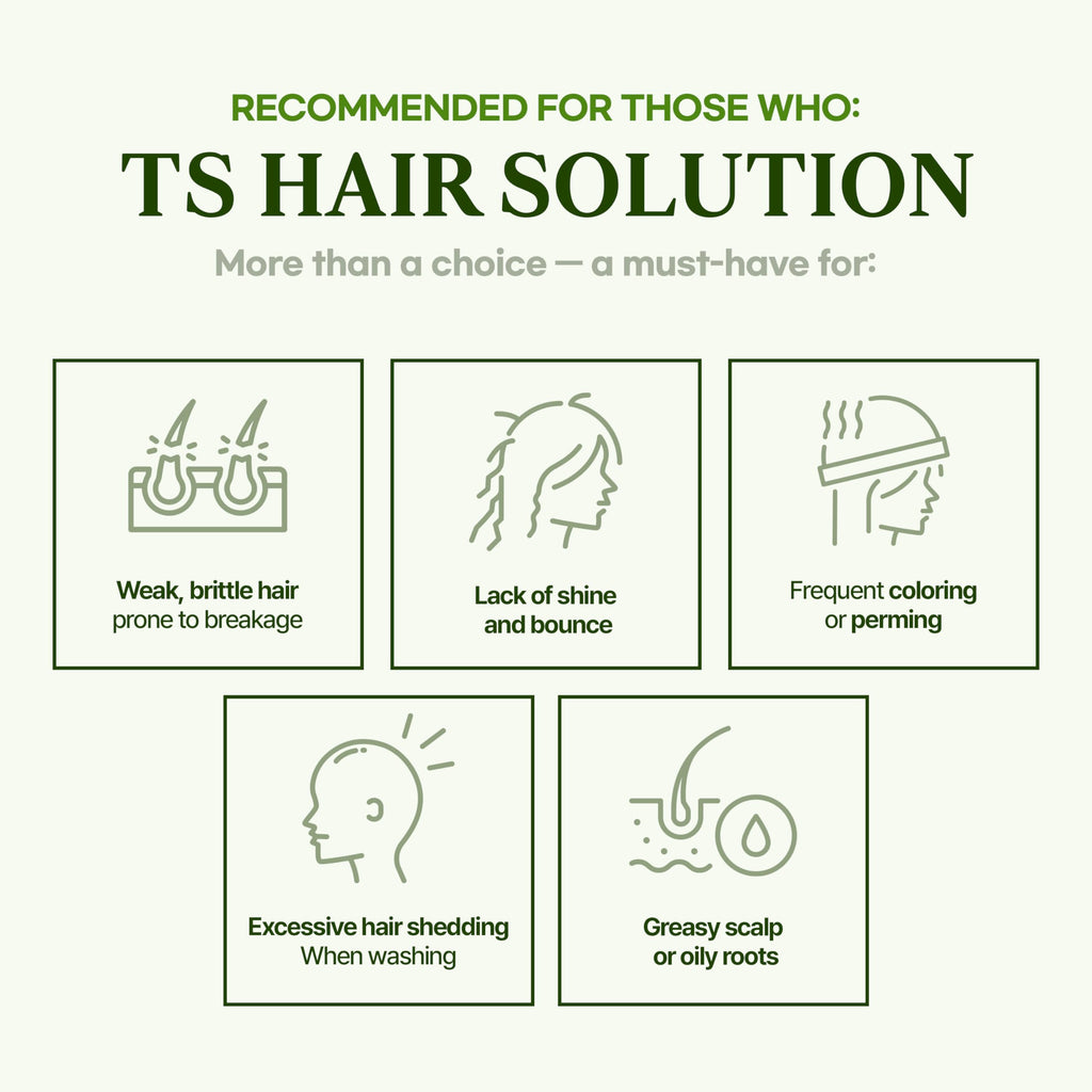 TS SHAMPOO TS Natural All New Shampoo – Sulfate-Free Korean Shampoo for Sensitive Scalp with Salicylic Acid (16.9 oz) | Dandruff & Itchy Scalp Relief