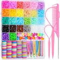 TsMADDTs Elastic Hair Ties for Kids – 26 Colors, Clips & Styling Tools Kit | 1300+ Pieces