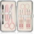 TsMADDTs 8-in-1 Eyebrow Kit for Women | Precision Tweezers, Trimmer, Scissors, Razor & Brush in Travel Case