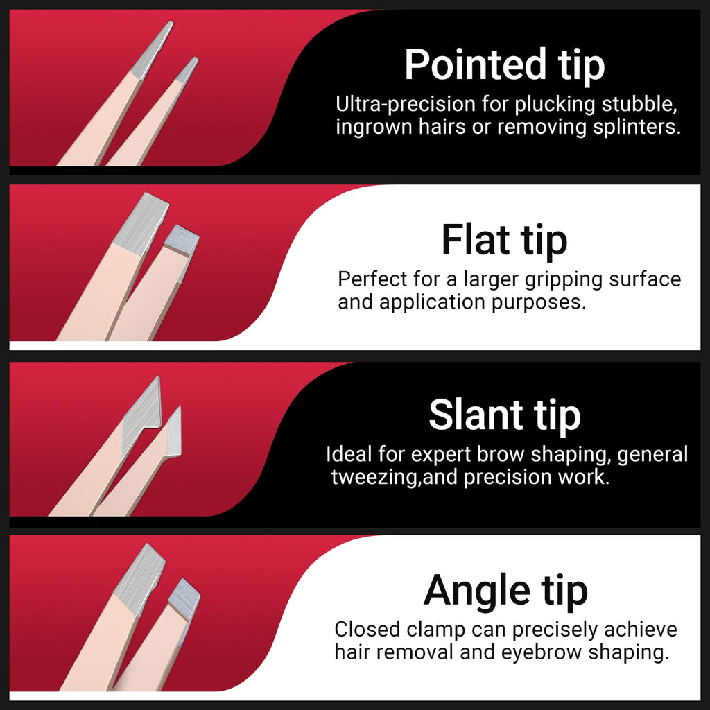 TsMADDTs 8-in-1 Eyebrow Kit for Women | Precision Tweezers, Trimmer, Scissors, Razor & Brush in Travel Case