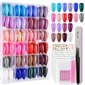 TsMADDTs Press On Nails Almond – 24 Colors, 720 pcs Kit with Glue, Tabs, Stickers & Tweezers