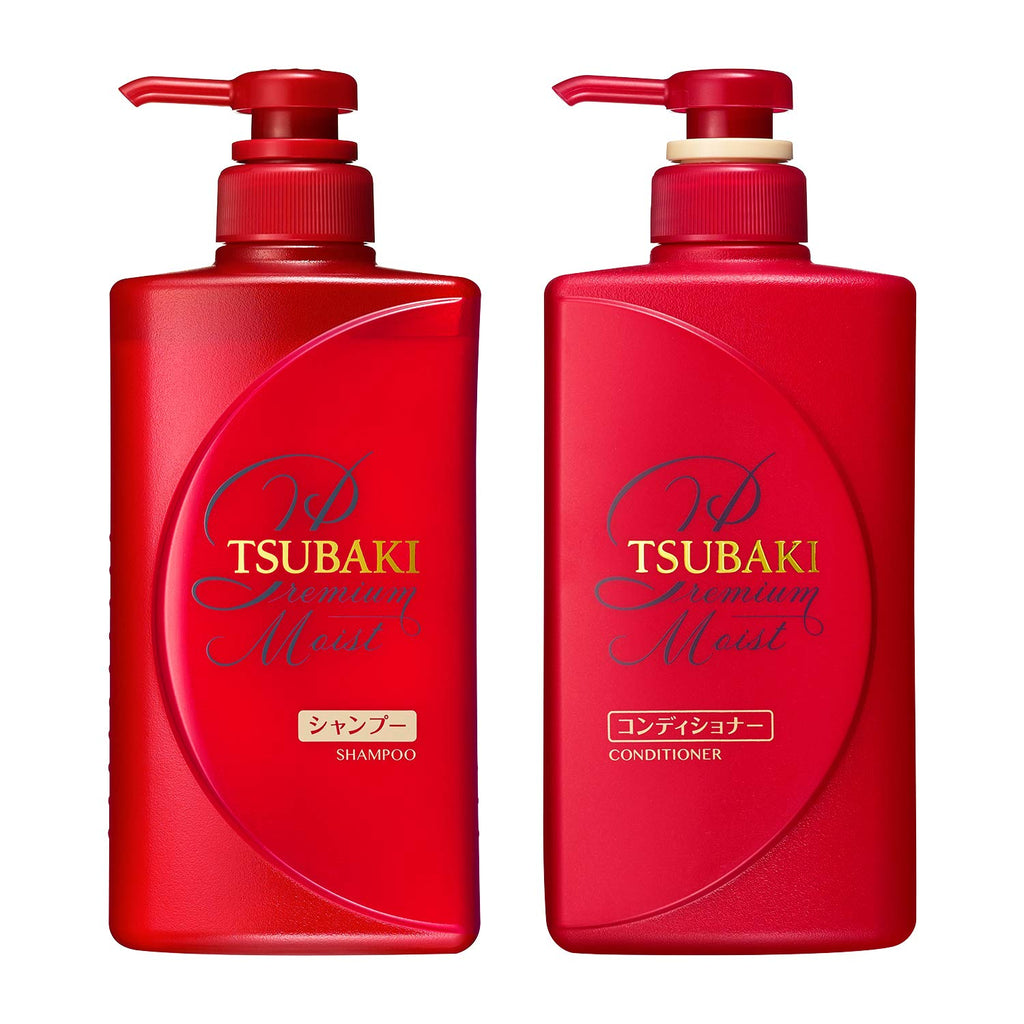 Tsubaki Moist Shampoo & Conditioner Set – Hydration for Dry Hair (450ml x 2, New Packaging 2025)