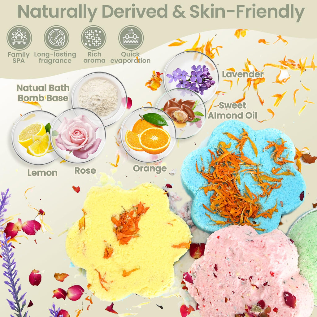 TSVATE Bath Bomb Making Kit – DIY Spa Bombs for Women | Create Colorful Fizz at Home