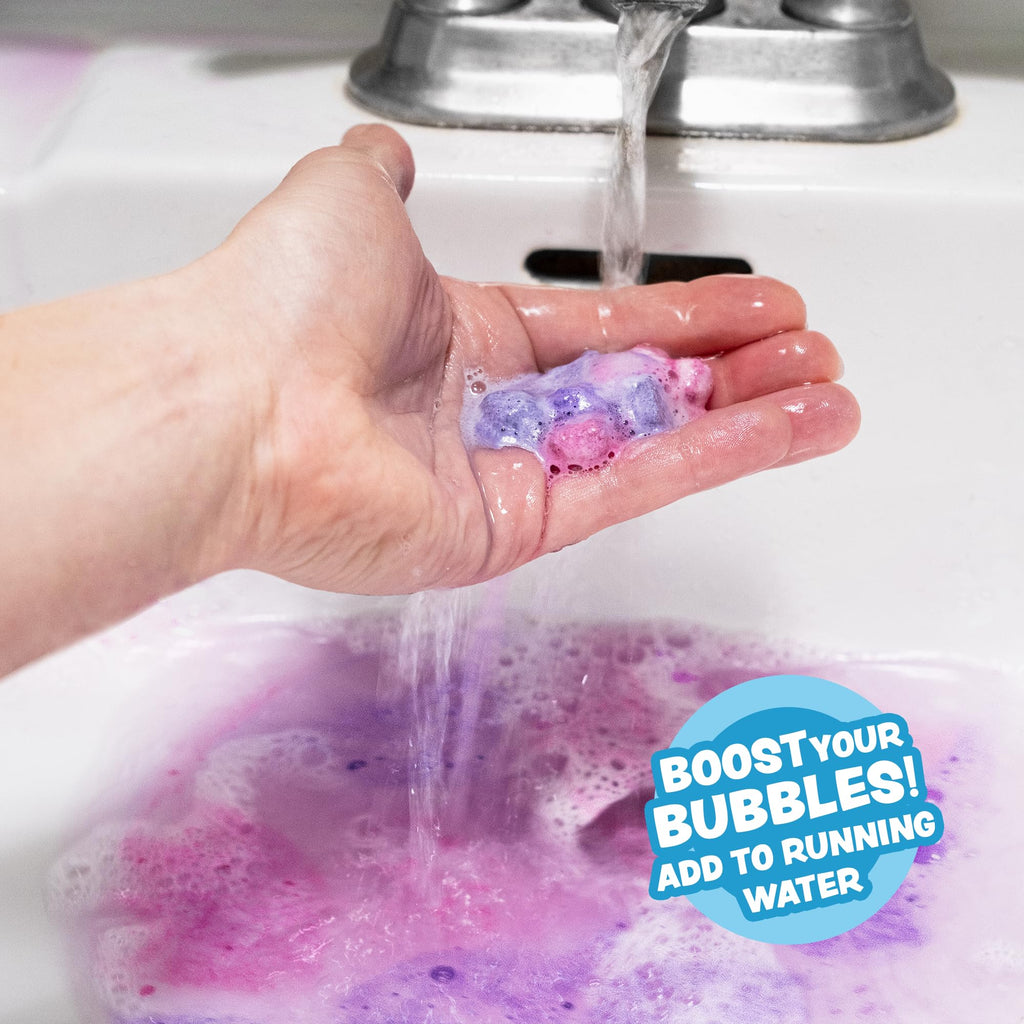 Tub Works Lil' Bursts Mini Bath Bombs for Kids – 90 Count, Gumdrop, Non-Toxic Foam & Color