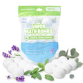 Tub Works Vapor Bath Bombs for Toddlers & Kids – 12 Pack | Eucalyptus, Lavender & Menthol Aromatherapy Bath Bombs