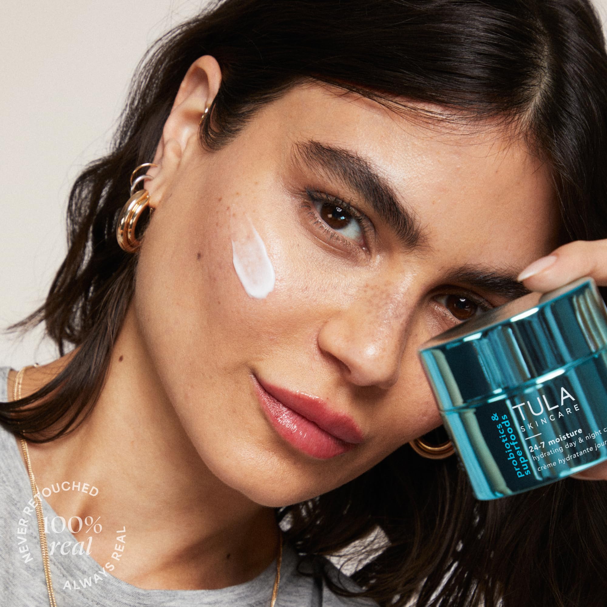 TULA Chrome Hydrating Day & Night Cream – 24-7 Anti-Aging Moisturizer with Watermelon & Blueberry Extract, 1.5 oz