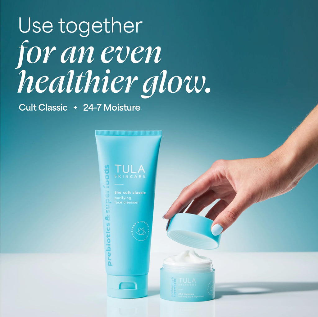 TULA Cult Classic Purifying Face Cleanser – Gentle Hydrating Gel Cleanser (11.8 oz)