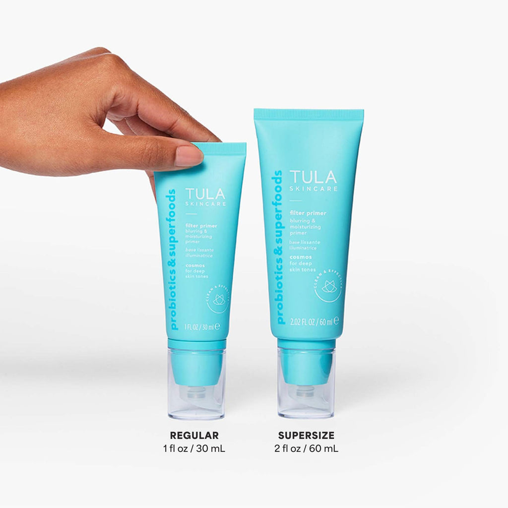 TULA Face Filter Primer Cosmos Supersize — Evens Tone & Redness, Hydrates