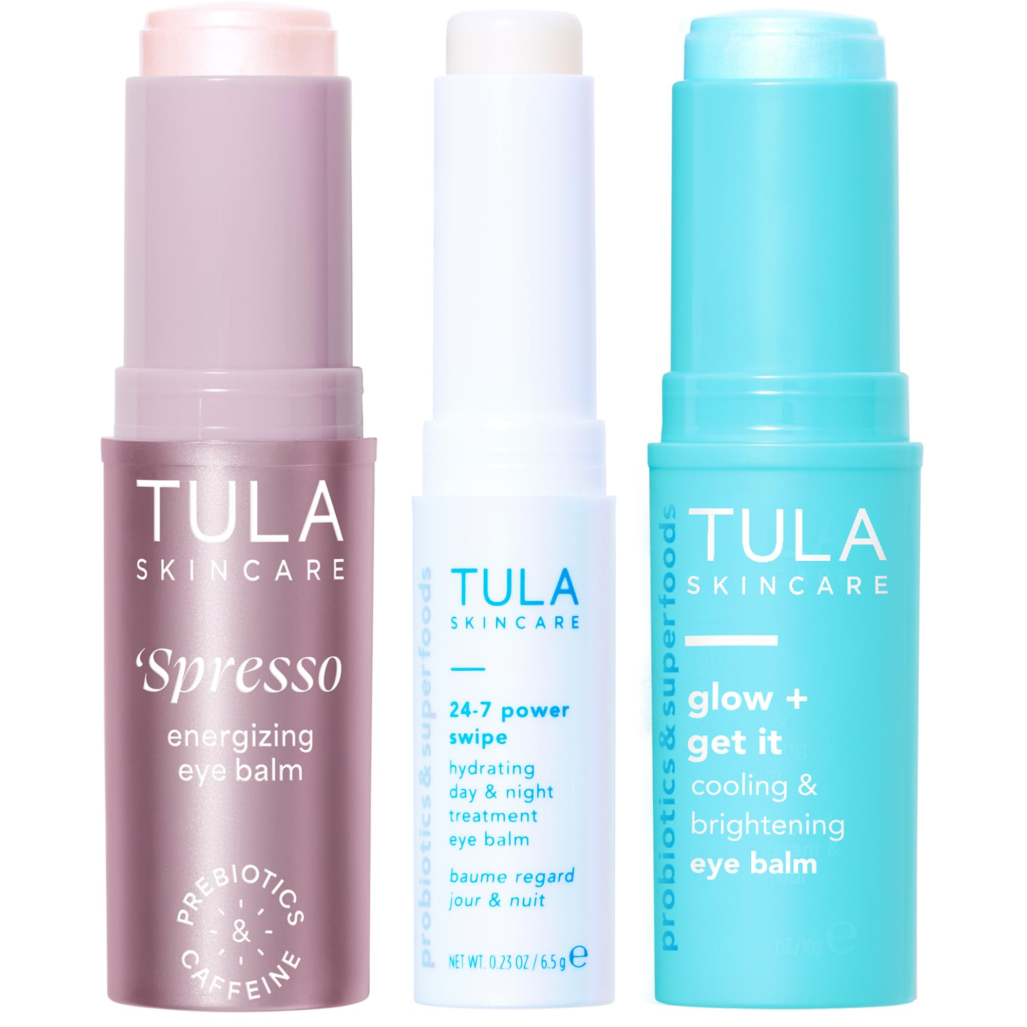 TULA Eye Balm Extravaganza 3-Piece Kit – Hydration, Brightening & Portable Eye Care