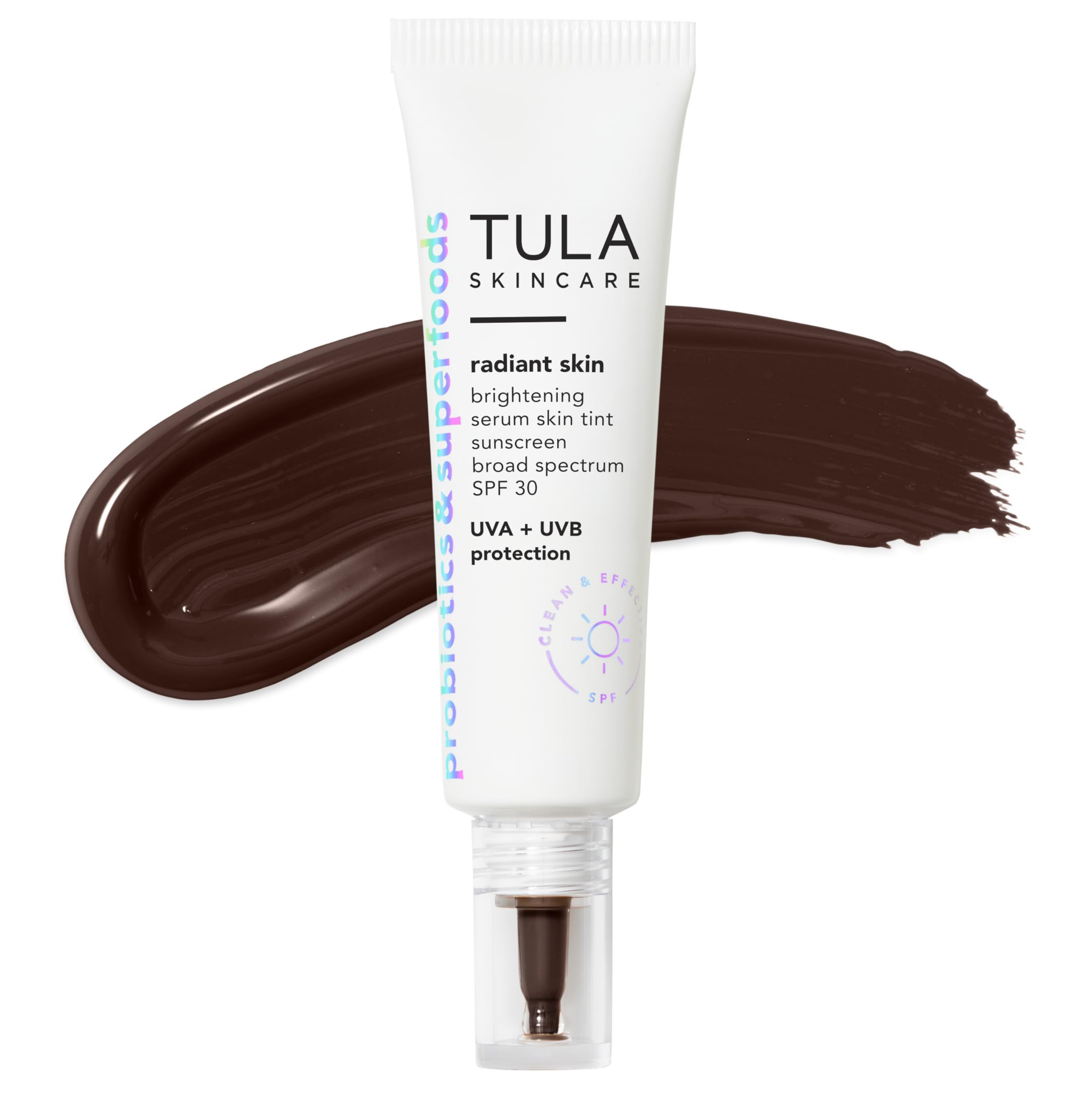 TULA Radiant Skin Brightening Serum Tint SPF 30 – Breathable, Buildable Coverage