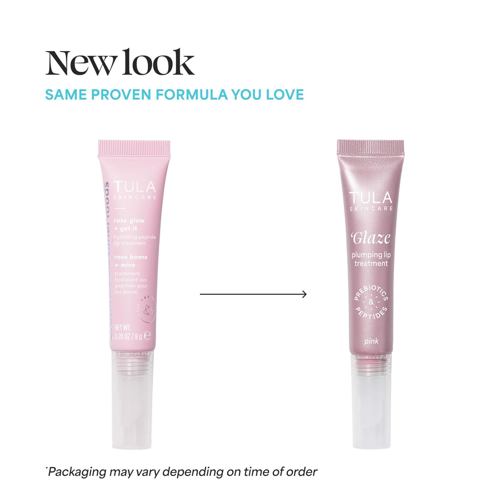TULA Rose Glow + Get It Lip Balm — Hydrating Peptide Lip Treatment