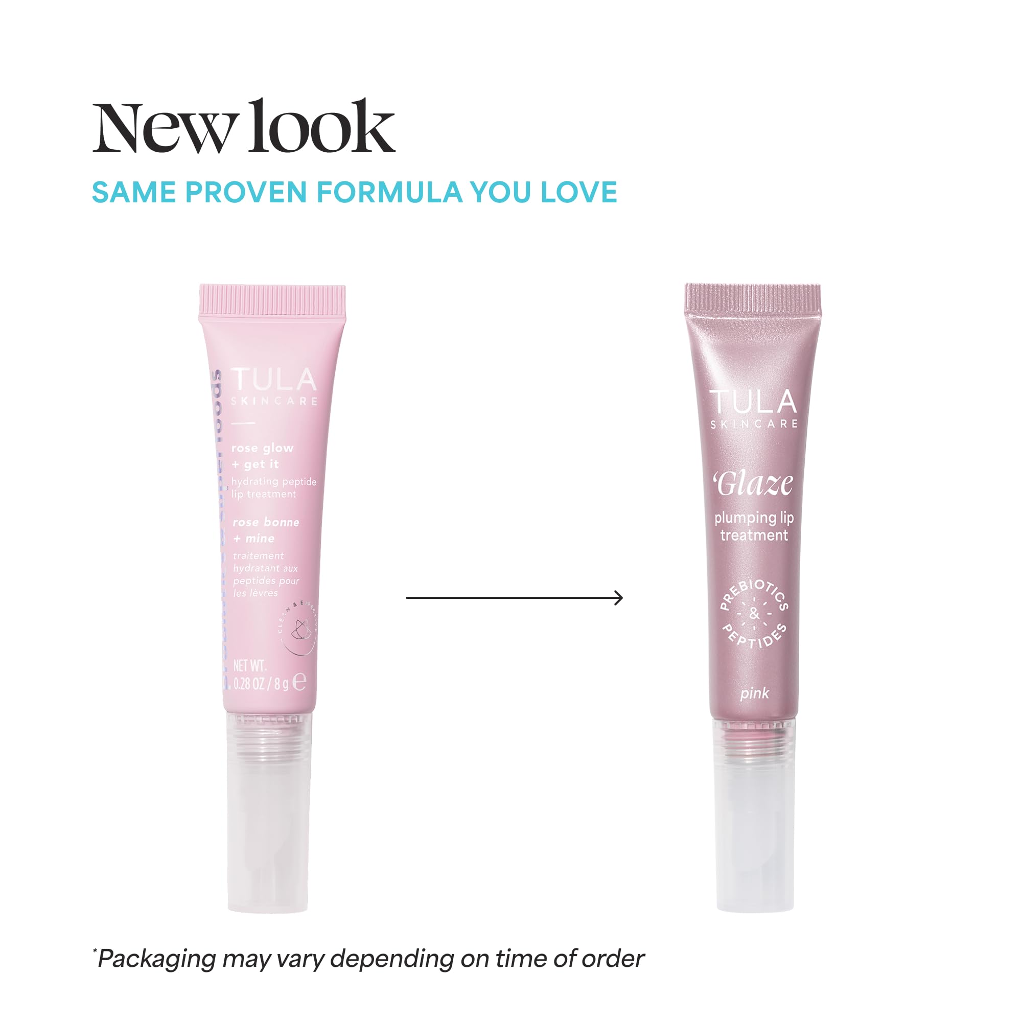 TULA Rose Glow + Get It Lip Balm — Hydrating Peptide Lip Treatment