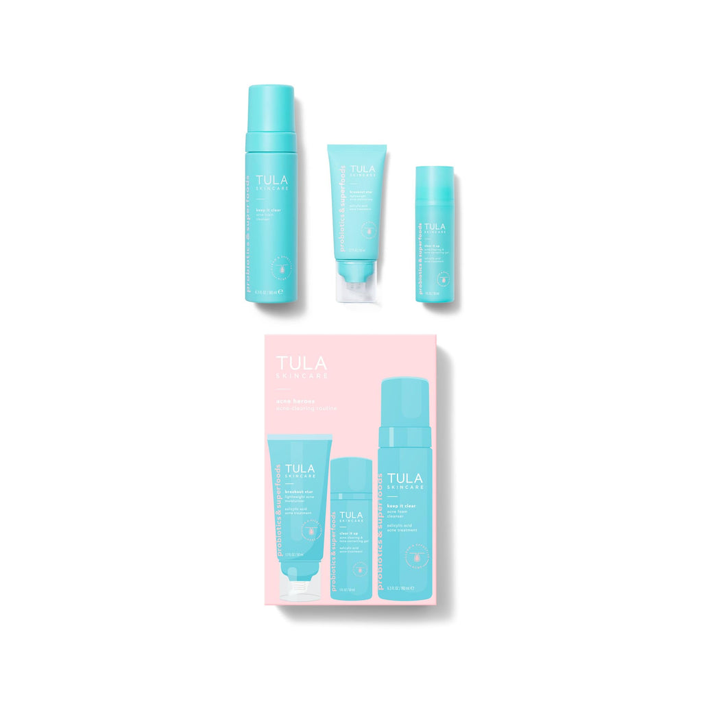 TULA Acne Heroes Level 3: 3-Piece Acne Clearing Routine