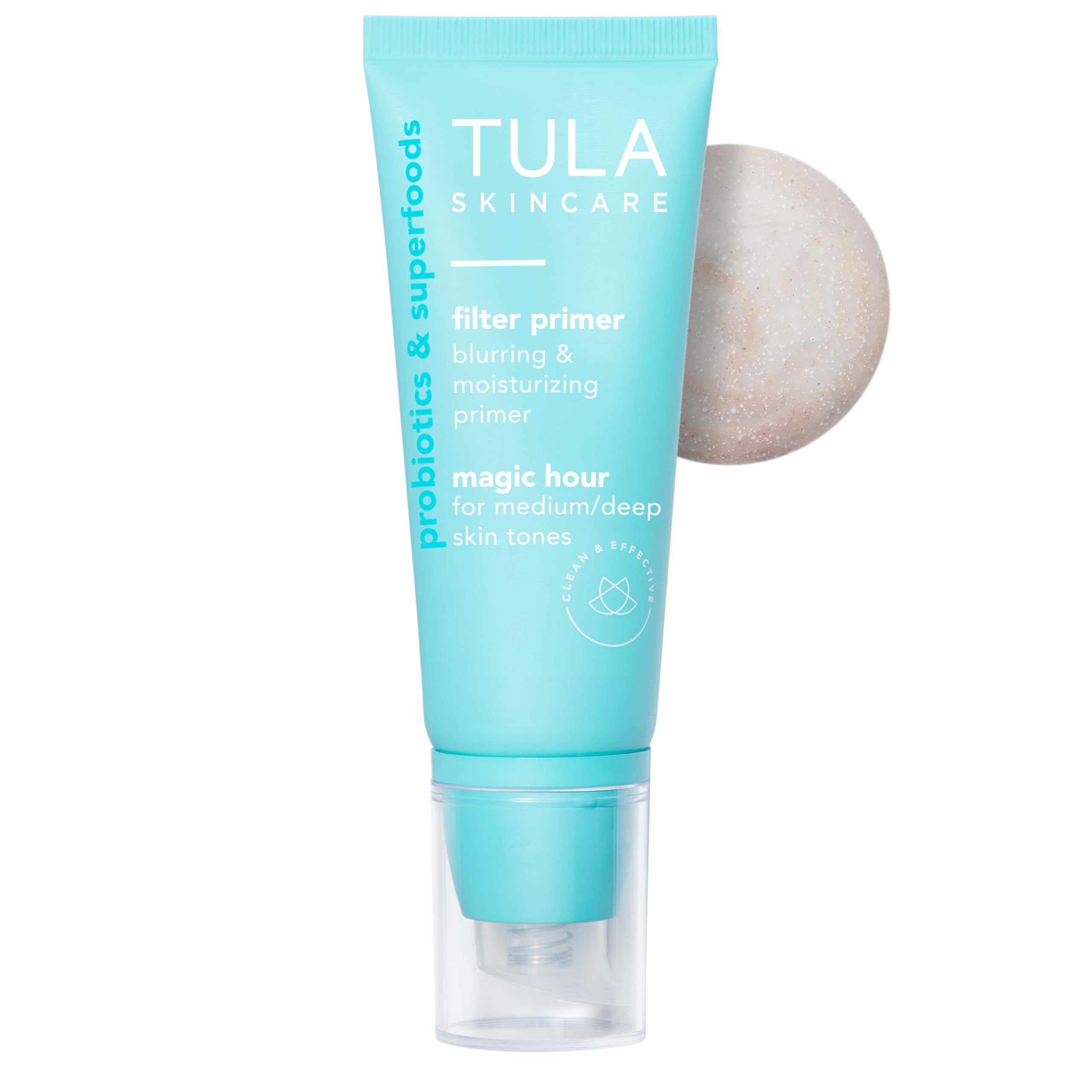 TULA Supersize Magic Hour Face Filter Primer – Blur, Hydrate, Even Skin Tone (2.02 fl oz)