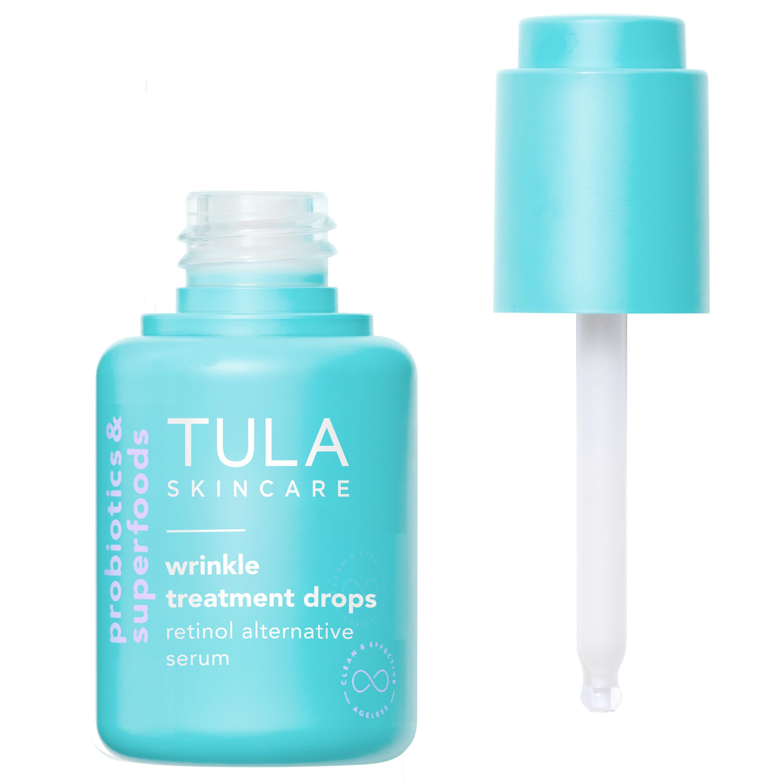 TULA Wrinkle Treatment Drops – Bakuchiol Retinol Alternative Serum for Smoother Skin