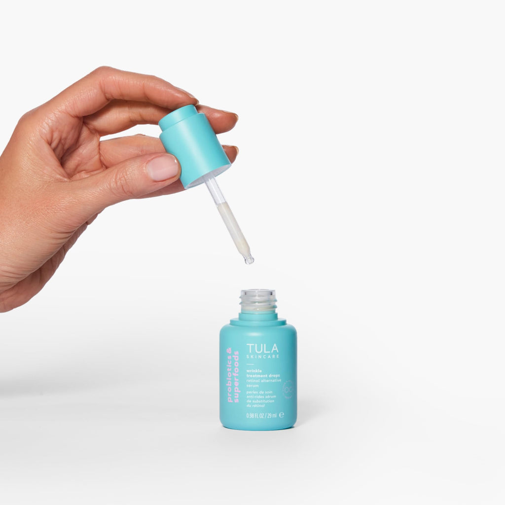 TULA Wrinkle Treatment Drops – Bakuchiol Retinol Alternative Serum for Smoother Skin