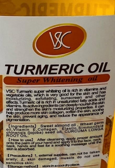 Turmeric Oil Super Whitening Face & Body Moisturizer – Nourishing Anti-Aging Skincare 300ML