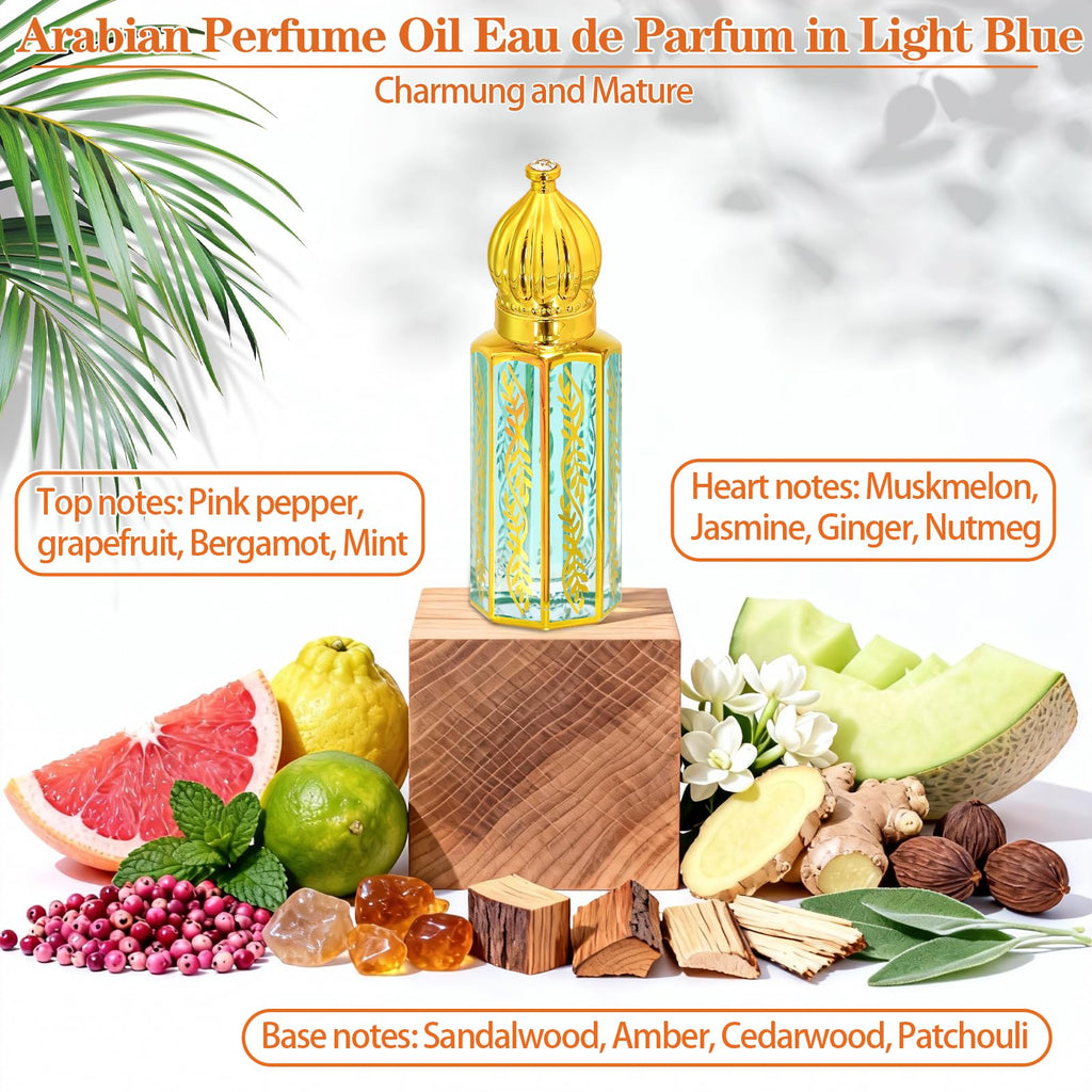 Tuteshow 3-Pack Arabian Perfume for Women – Oil Roll-On Set (0.4 fl oz each)