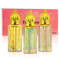 Tuteshow 3-Pack Arabian Perfume for Women – Oil Roll-On Set (0.4 fl oz each)