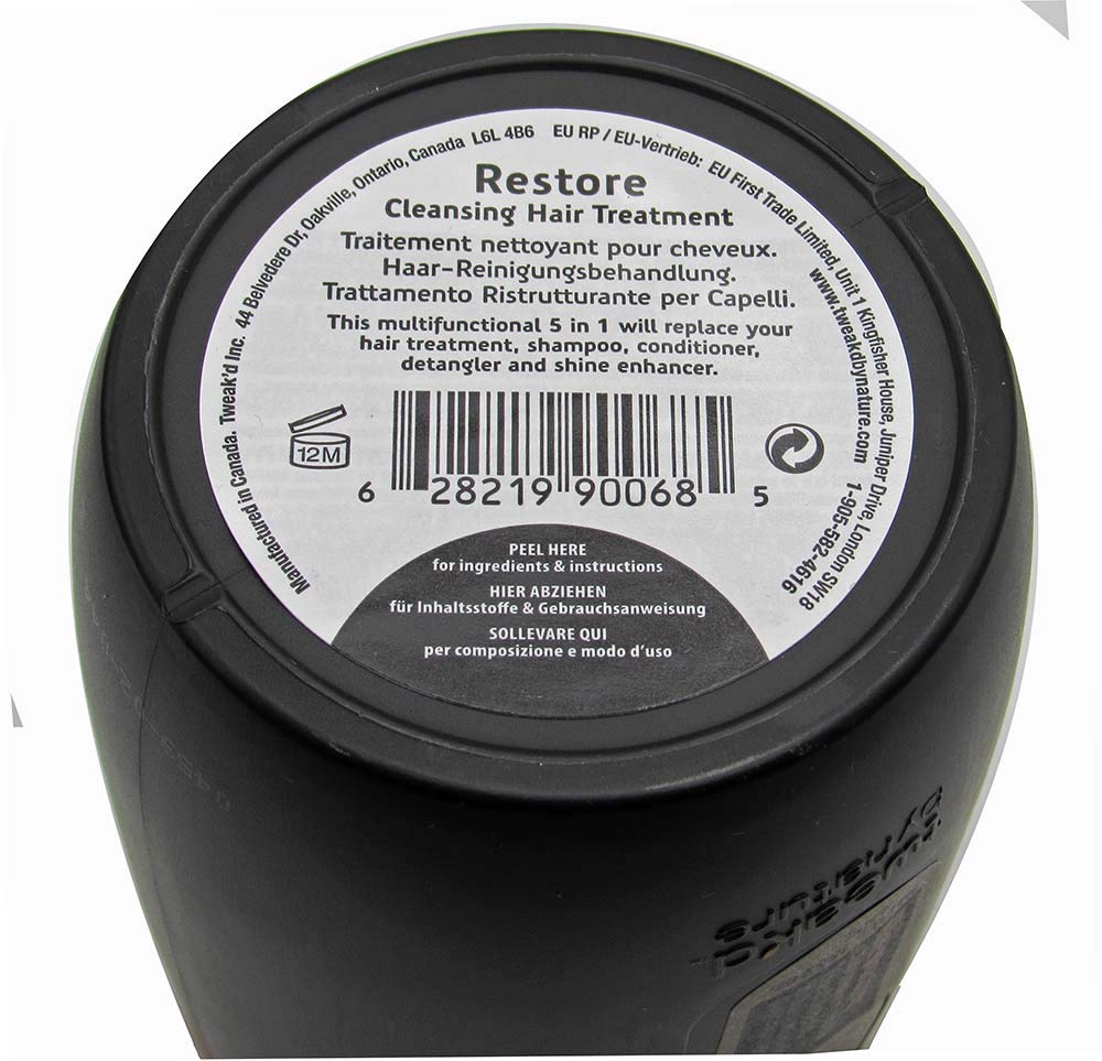 Tweak'd by Nature Restore Cleansing Hair Treatment 15.52 oz – Repair, Strengthen, Protect Hair