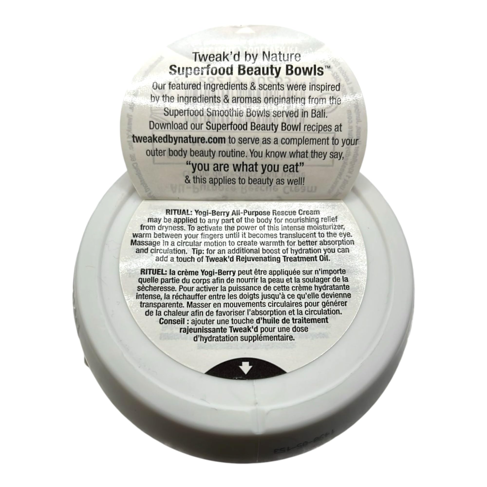 Tweak'd by Nature Yogi-Berry All-Purpose Face & Body Cream, 5.25 oz