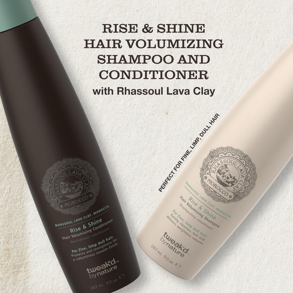 Rise & Shine Hair Volumizing & Thickening Set for Fine Hair | Tweak’d by Nature (2 x 9 oz)