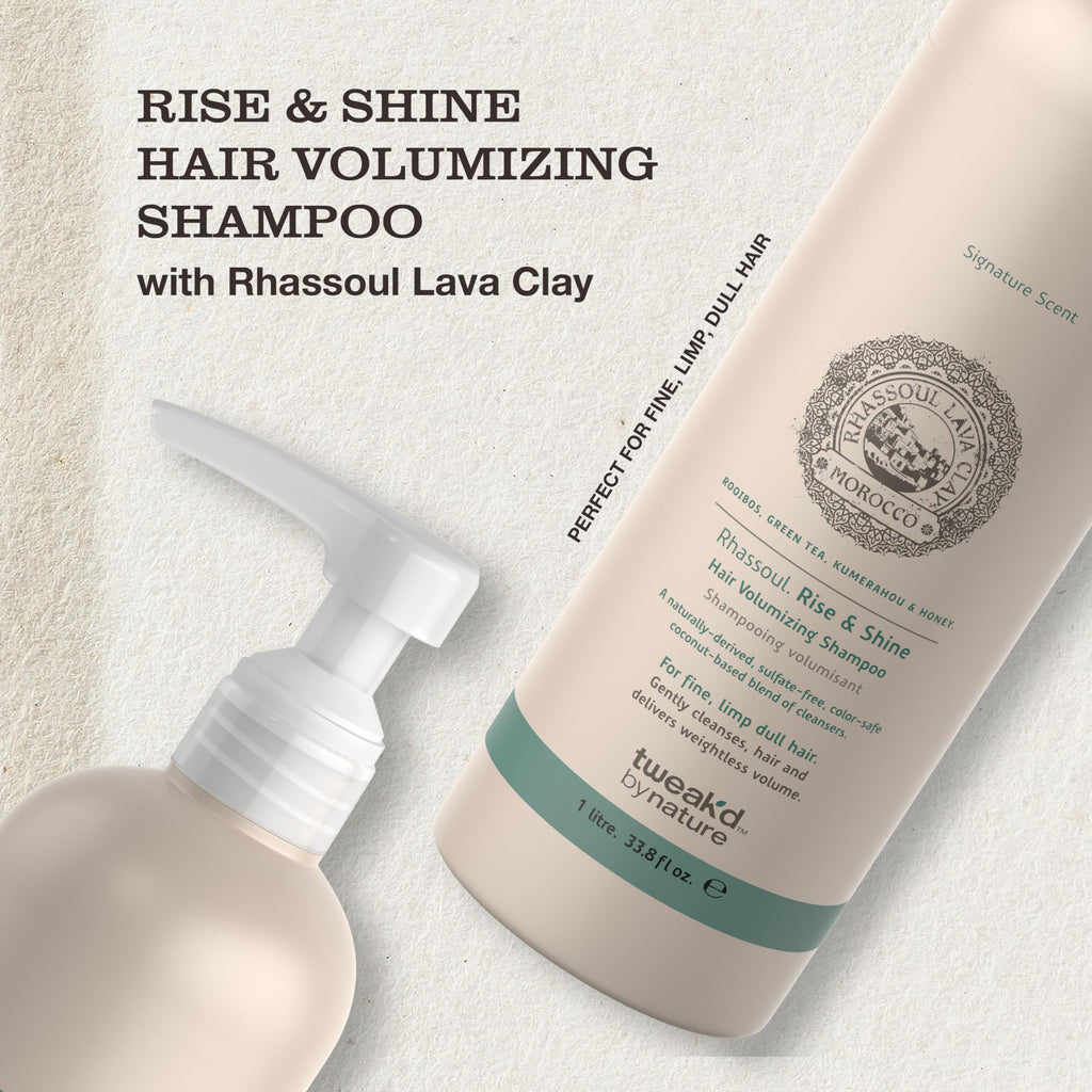 Rise & Shine Volumizing Shampoo for Oily Hair by Tweak’d by Nature – Paraben & Sulfate Free (33.8 oz)