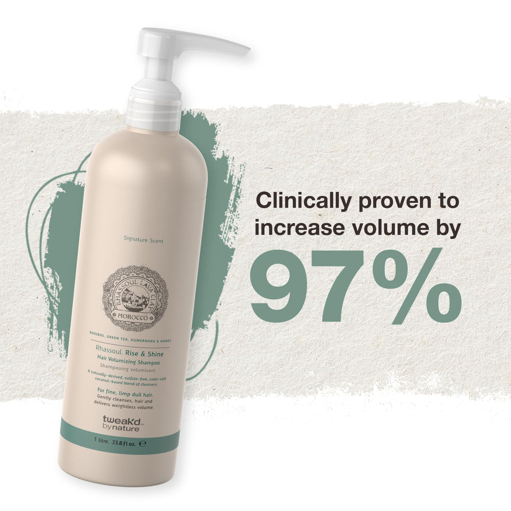 Rise & Shine Volumizing Shampoo for Oily Hair by Tweak’d by Nature – Paraben & Sulfate Free (33.8 oz)