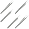 Ingrown Hair Tweezers Pointed Tip 5-Pack | Precision Stainless Steel by Tweezees