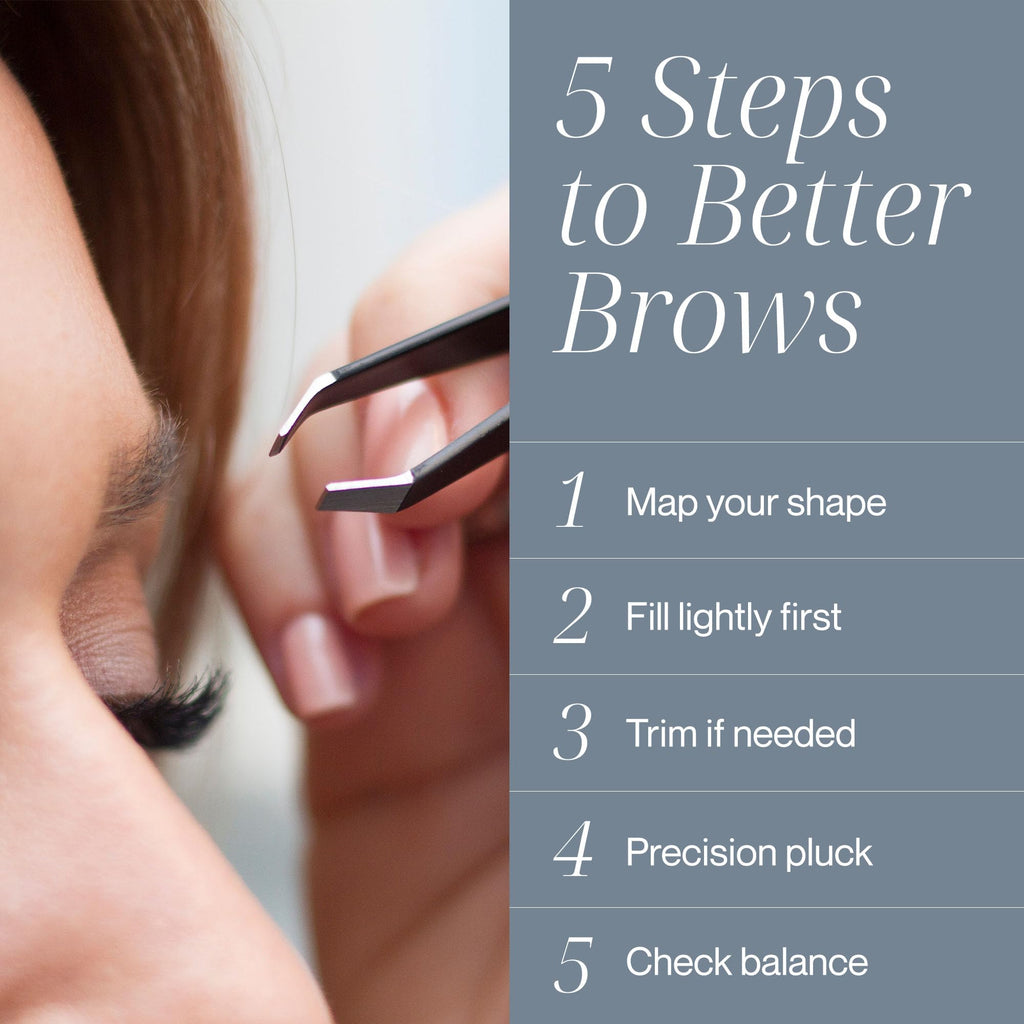 TWEEZER GURU 2-Piece Slant Pointed Precision Tweezers for Eyebrows, Ingrown Hairs & Blackheads