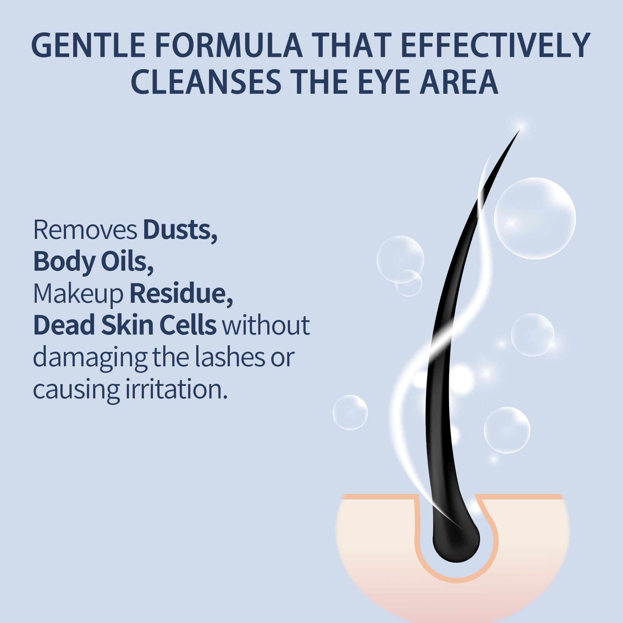 TWILASH BY DLY 600ml Lash Shampoo Bulk – Gentle Eyelash Cleanser for Extensions (Blueberry)
