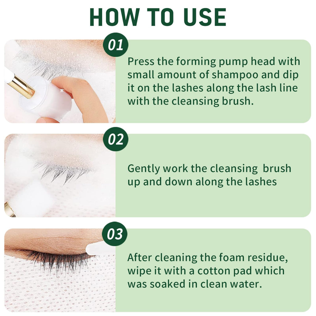 TWILASH BY DLY 600ml Lash Shampoo for Extensions – Gentle, Vegan Foaming Eyelash Cleanser for Salon & Home